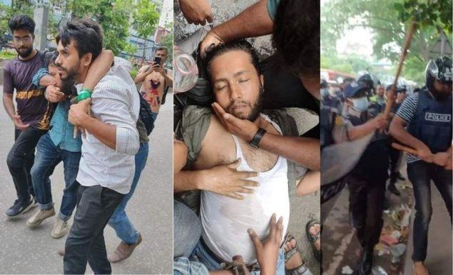 প্রাথমিকের চাকরিপ্রার্থী শিক্ষকদের ওপর পুলিশের লাঠিচার্জ