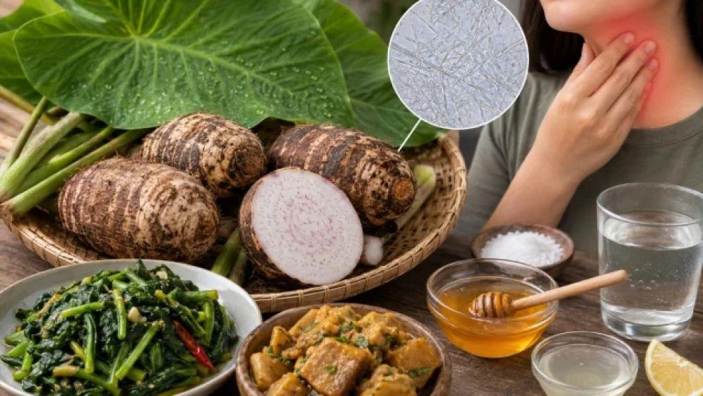 কচু খেলে গলায় চুলকায় কেন