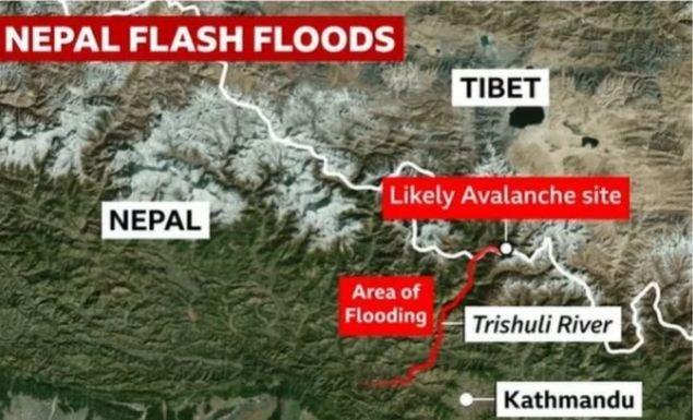 নেপালের বন্যায় মৃতের সংখ্যা ৫০০ ছাড়াল, নিখোঁজ দেড় হাজার